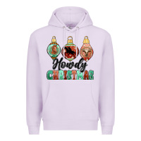 Lilac howdy christmas Premium Hoodie - MaliasSmallBusiness