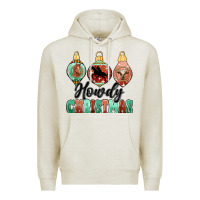 Oatmeal Heather howdy christmas Premium Hoodie - MaliasSmallBusiness