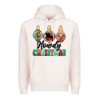 Pale Pink howdy christmas Premium Hoodie - MaliasSmallBusiness