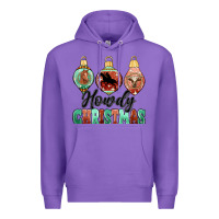 Purple howdy christmas Premium Hoodie - MaliasSmallBusiness