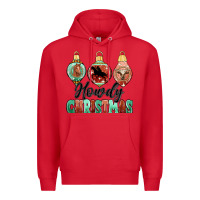 Red howdy christmas Premium Hoodie - MaliasSmallBusiness