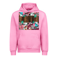 Fuchsia Pink custom name Urban Hoodie - LillyAllenDesigns