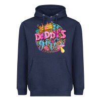 Navy daddys girl Heavyweight Hoodie - NancyCooperArtShop
