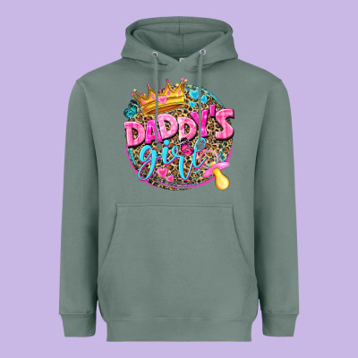 Daddys Girl Heavyweight Hoodie Designed By Nancycooperartshop