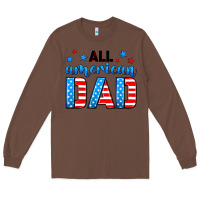 Chestnut All American dad Long Sleeve Tee - Neo Western