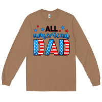 Toasted Coconut All American dad Long Sleeve Tee - Neo Western