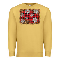 Antique Gold snowflake background Premium Sweatshirt - BarkalooDesign