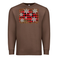 Chestnut snowflake background Premium Sweatshirt - BarkalooDesign