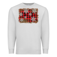 Dove Grey snowflake background Premium Sweatshirt - BarkalooDesign