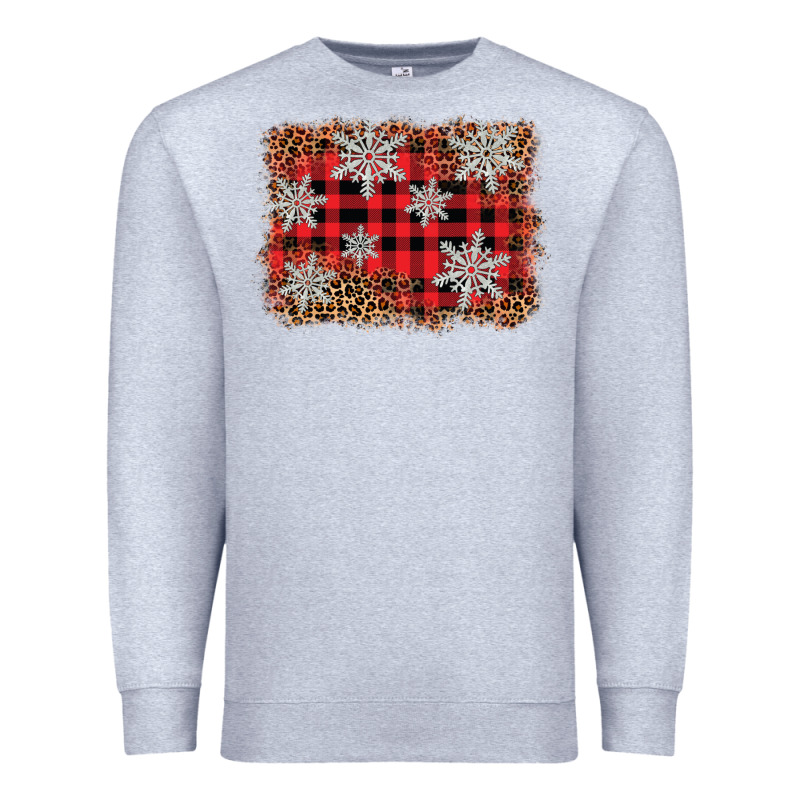 Snowflake Background Premium Sweatshirt by BarkalooDesign | Teevron