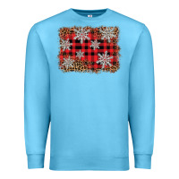 Ocean Blue snowflake background Premium Sweatshirt - BarkalooDesign