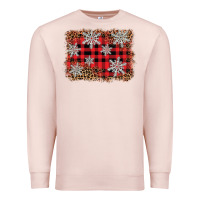 Pale Pink snowflake background Premium Sweatshirt - BarkalooDesign