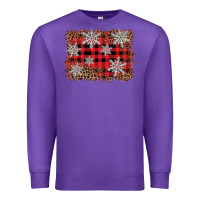 Purple snowflake background Premium Sweatshirt - BarkalooDesign