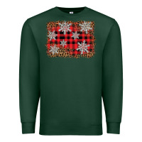 Sports Green snowflake background Premium Sweatshirt - BarkalooDesign