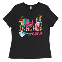 Black best teacher ever Ladies Tee - AdoDesignShop