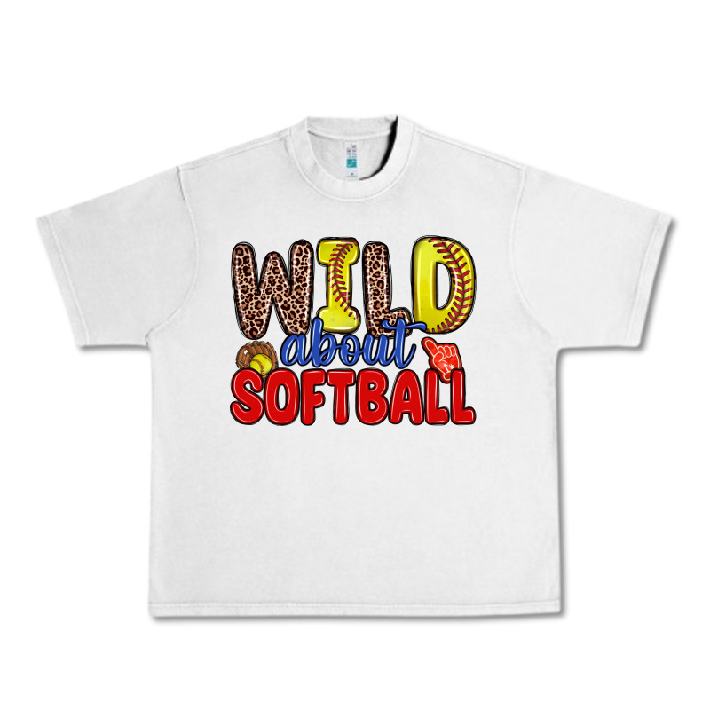 Wild About Softball Urban Heavy Tee by Zillion Design Studio | Teevron