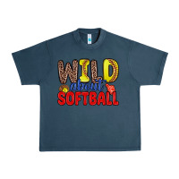 Midnight Navy wild about softball Urban Heavy Tee - Zillion Design Studio