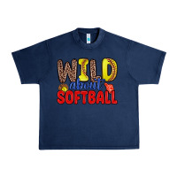 Navy wild about softball Urban Heavy Tee - Zillion Design Studio