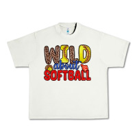 Pistachio wild about softball Urban Heavy Tee - Zillion Design Studio