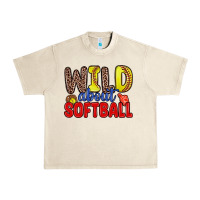 Sandshell wild about softball Urban Heavy Tee - Zillion Design Studio