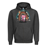 Charcoal Heather nurse life rainbow Zipper Hoodie - JahusDesignShop