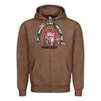 Chestnut nurse life rainbow Zipper Hoodie - JahusDesignShop