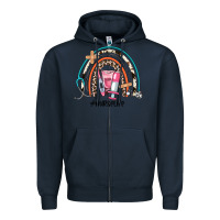 Navy nurse life rainbow Zipper Hoodie - JahusDesignShop
