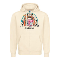 Sandshell nurse life rainbow Zipper Hoodie - JahusDesignShop
