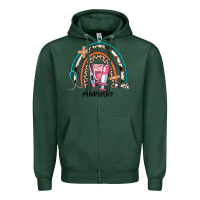 Sports Green nurse life rainbow Zipper Hoodie - JahusDesignShop