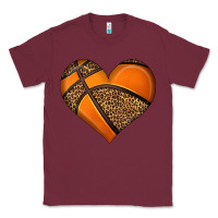 Burgundy basketball heart Classic Tee - HRA Design Shop