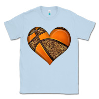 Dusty Blue basketball heart Classic Tee - HRA Design Shop