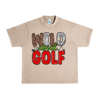 French Oak wild about golf Urban Heavy Tee - Zillion Design Studio