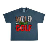 Midnight Navy wild about golf Urban Heavy Tee - Zillion Design Studio