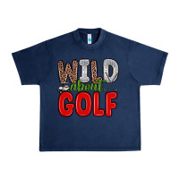 Navy wild about golf Urban Heavy Tee - Zillion Design Studio