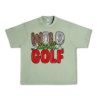 Oil Green wild about golf Urban Heavy Tee - Zillion Design Studio