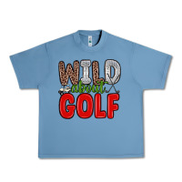 Pebble Blue wild about golf Urban Heavy Tee - Zillion Design Studio