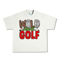 Pistachio wild about golf Urban Heavy Tee - Zillion Design Studio