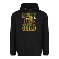 Black desert child cactus Heavyweight Hoodie - NancyCooperArtShop