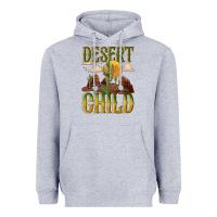 Heather Grey desert child cactus Heavyweight Hoodie - NancyCooperArtShop