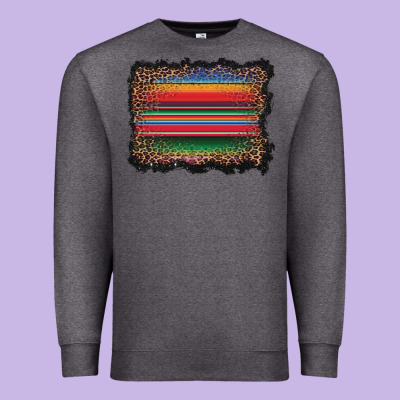 Serape Background Premium Sweatshirt Designed By Barkaloodesign