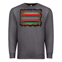 Charcoal Heather serape background Premium Sweatshirt - BarkalooDesign