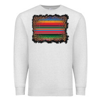 Oatmeal Heather serape background Premium Sweatshirt - BarkalooDesign