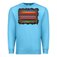 Ocean Blue serape background Premium Sweatshirt - BarkalooDesign