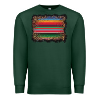 Sports Green serape background Premium Sweatshirt - BarkalooDesign