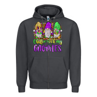 Smoke mardi gras chillin' with my gnomies Zipper Hoodie - JahusDesignShop