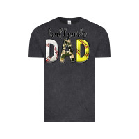 Vintage Black ballpark dad with softball and baseball Vintage Tee - texasbilliewilder