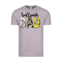 Vintage Zinc ballpark dad with softball and baseball Vintage Tee - texasbilliewilder