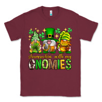 Burgundy St. Patrick's Day shamrockin' with my gnomies Classic Tee - Neo Western