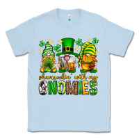 Dusty Blue St. Patrick's Day shamrockin' with my gnomies Classic Tee - Neo Western