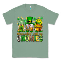 Sage St. Patrick's Day shamrockin' with my gnomies Classic Tee - Neo Western